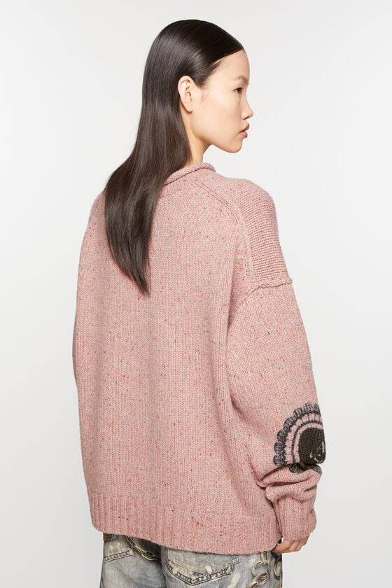 Acne Studios Bedruckter Pullover aus Wollmischung 50% Rabatt mit kostenlosem Versand