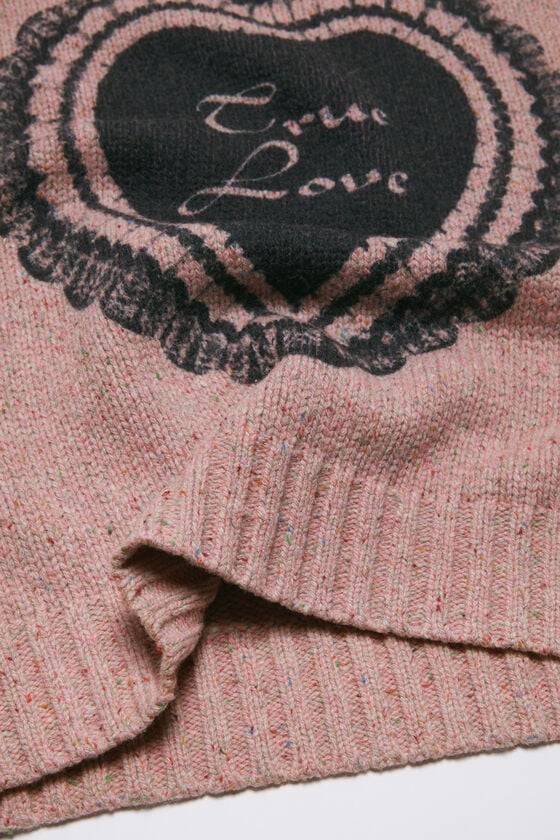 Acne Studios Bedruckter Pullover aus Wollmischung 50% Rabatt mit kostenlosem Versand