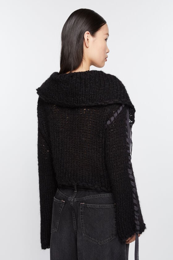 Acne Studios Strickjacke mit Schnürung Speichern exportieren