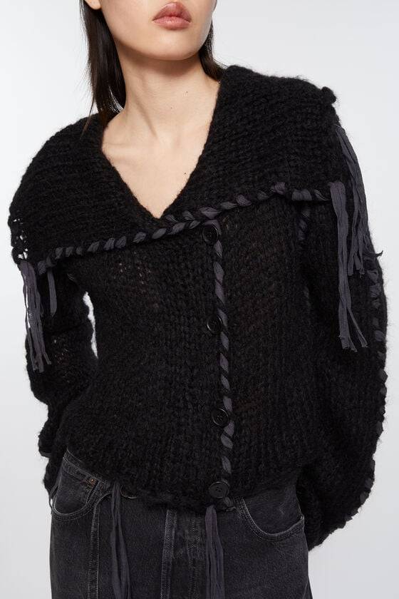 Acne Studios Strickjacke mit Schnürung Speichern exportieren