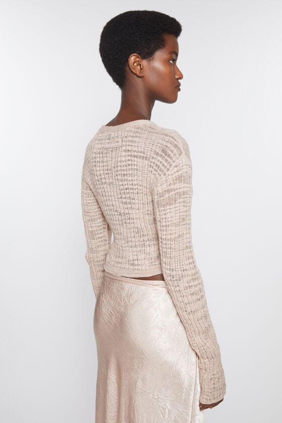 Acne Studios Strickjacke aus breitem Rippstrick 2025