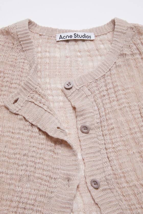 Acne Studios Strickjacke aus breitem Rippstrick 2025