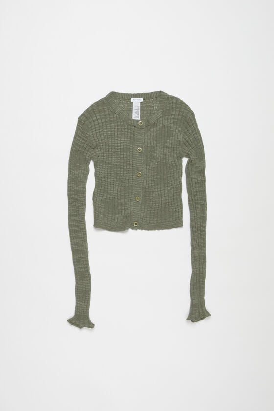 Acne Studios Strickjacke aus breitem Rippstrick Online