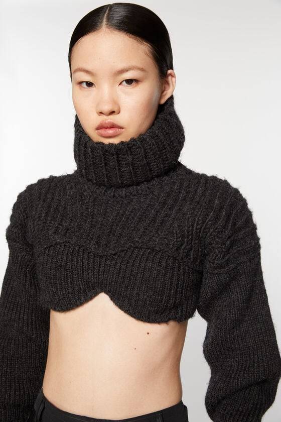 Acne Studios Cropped high neck knit Laufsteg-Show Günstiger Verkauf