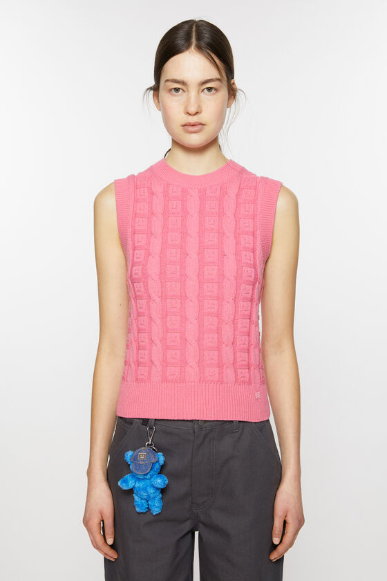 Acne Studios Ärmelloser Zopfstrickpullover Unisex Meist gekauft