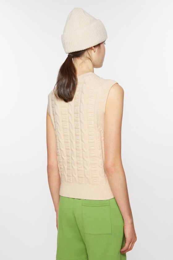 Acne Studios Ärmelloser Pullover aus Zopfwolle Unisex Blitzverkäufe