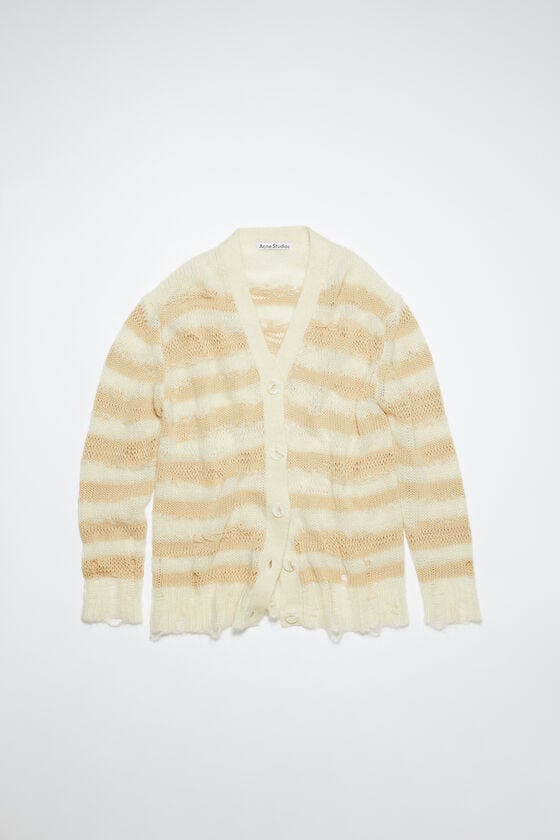Acne Studios Gestreifter Cardigan im Used-Look Begrenztes Angebot