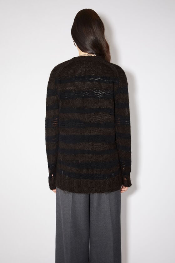 Acne Studios Gestreifter Cardigan im Used-Look Osterangebot