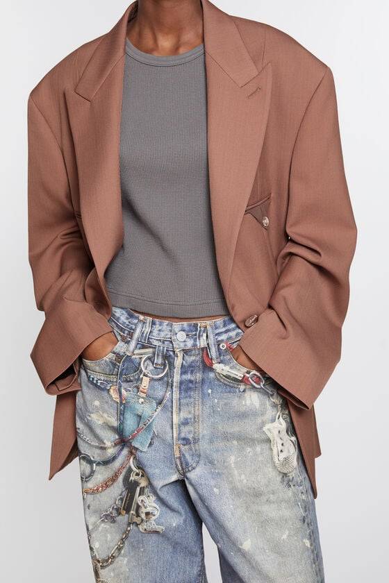 Acne Studios Einreihige Jacke Lagerräumung
