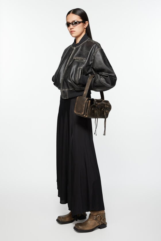 Acne Studios Bomberjacke aus Leder Große Rabatte