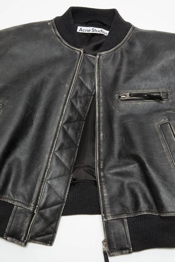 Acne Studios Bomberjacke aus Leder Große Rabatte