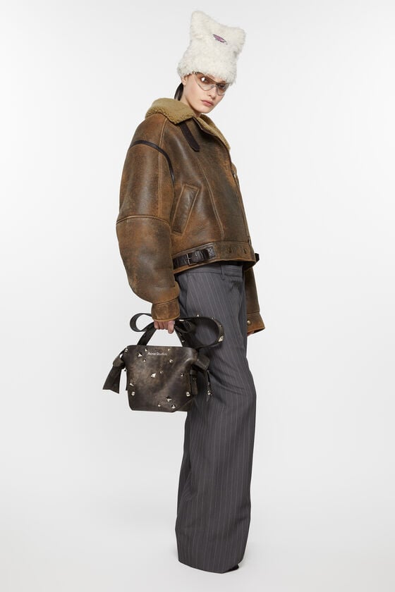 Acne Studios Lederjacke mit Shearling Neuheiten