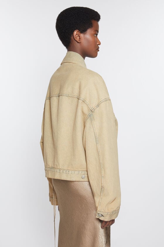Acne Studios Jeansjacke - Oversized Croppped Fit Saisonale Angebote