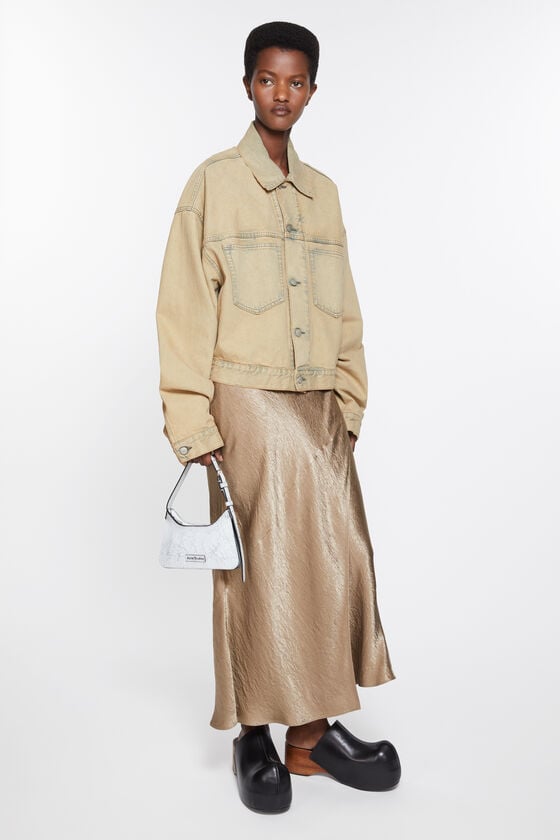 Acne Studios Jeansjacke - Oversized Croppped Fit Saisonale Angebote