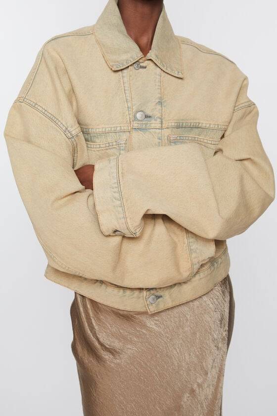 Acne Studios Jeansjacke - Oversized Croppped Fit Saisonale Angebote