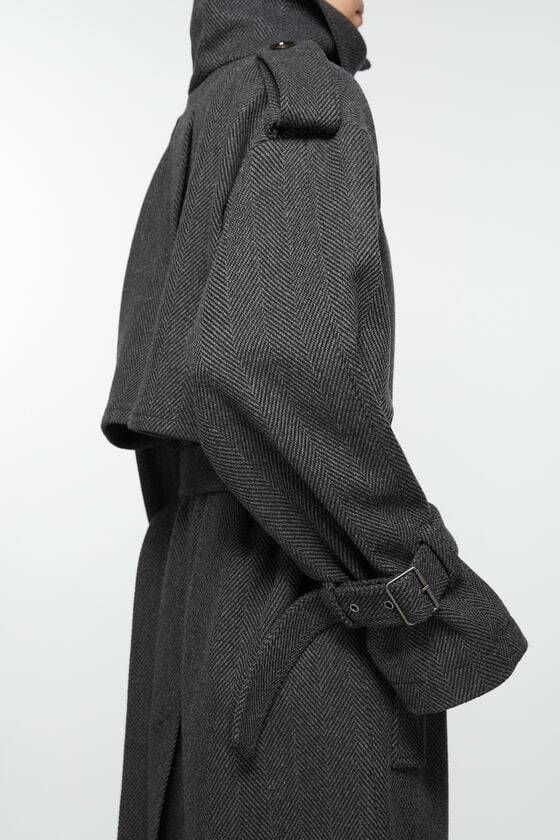Acne Studios Mantel mit Gürtel Räumungsverkauf