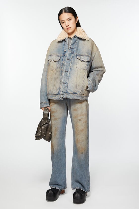 Acne Studios Jacke mit Jeanspelzbesatz - Oversize-Passform Kauf eins, bekomm eins gratis