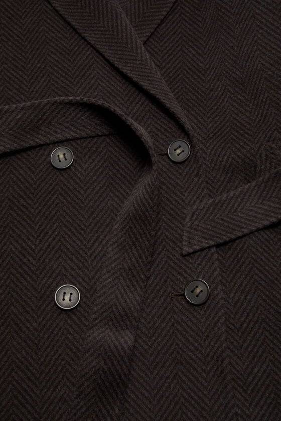 Acne Studios Zweireihiger Wollmantel Tägliche Deals