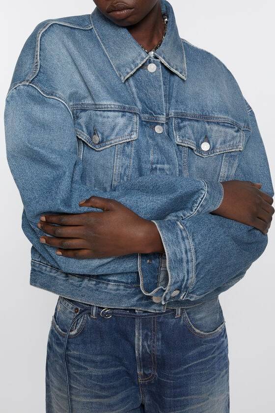 Acne Studios Jeansjacke - Lockere Cropped-Passform Tiefpreis