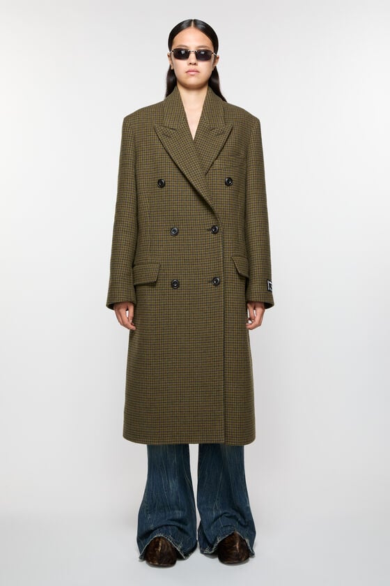 Acne Studios Zweireihiger Wollmantel Super Sparpreis