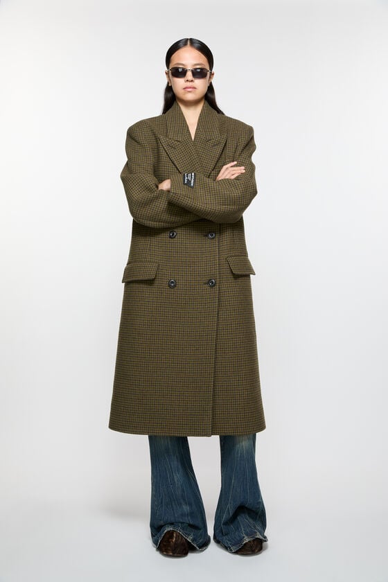 Acne Studios Zweireihiger Wollmantel Super Sparpreis