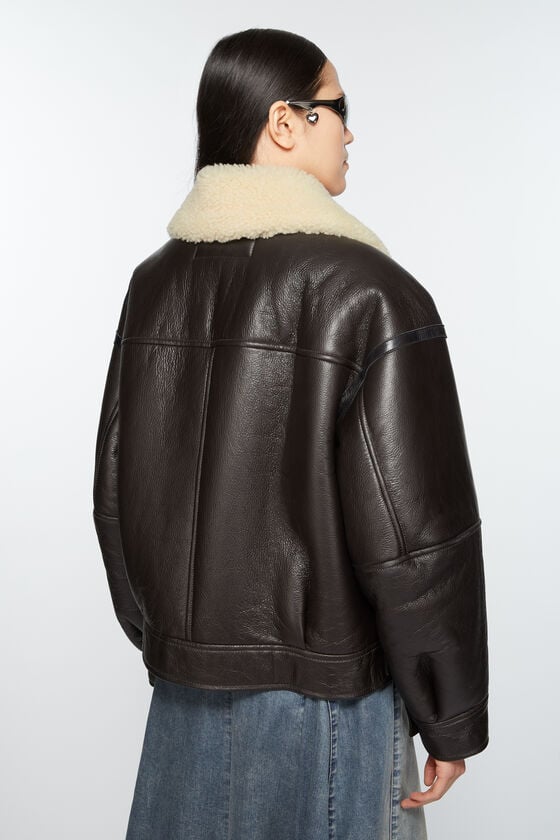 Acne Studios Lederjacke mit Shearling Zeitbegrenzte Promotion