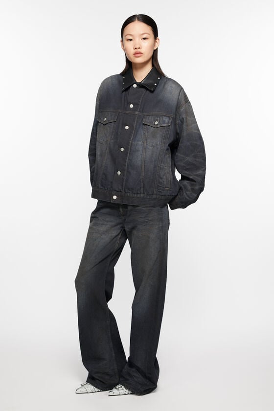 Acne Studios Jeansjacke – Übergroße Passform Bis zu 60% Rabatt