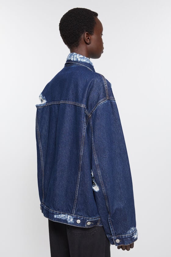 Acne Studios Jeansjacke im Distressed-Look - Entspannte Passform Bis zu 65% Rabatt