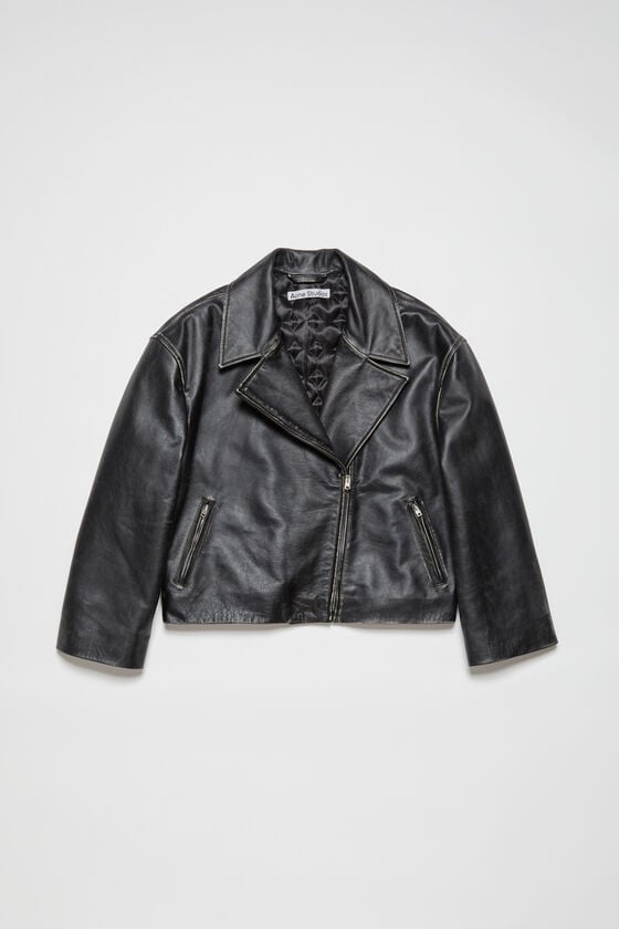 Acne Studios Bikerjacke aus geschliffenem Leder Clearance-Verkauf