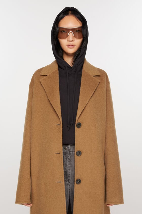 Acne Studios Einreihiger Wollmantel Rabatte dieses Monats