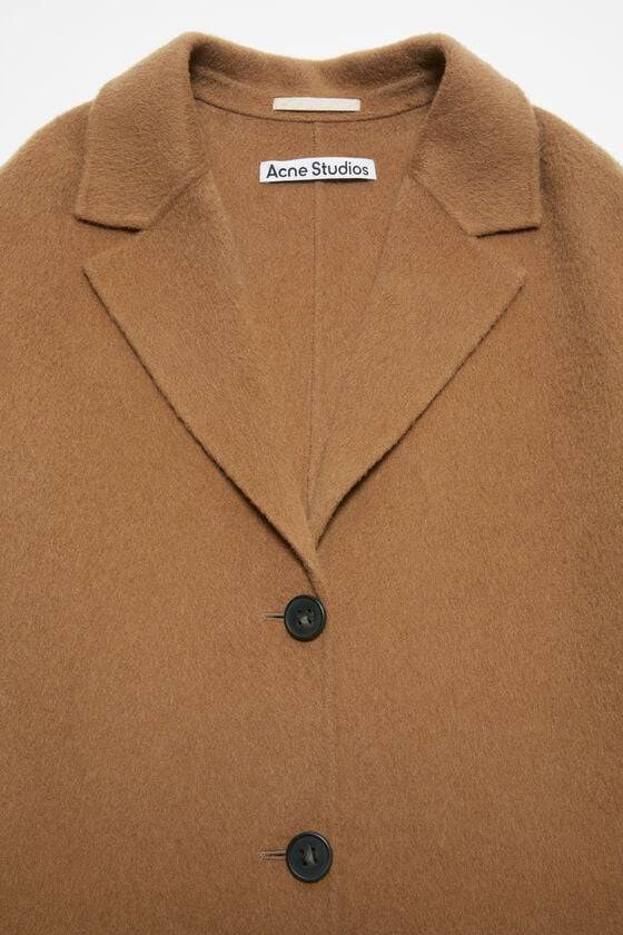 Acne Studios Einreihiger Wollmantel Rabatte dieses Monats