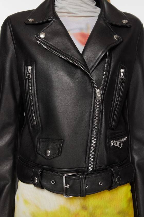 Acne Studios Bikerjacke aus Leder Angebote