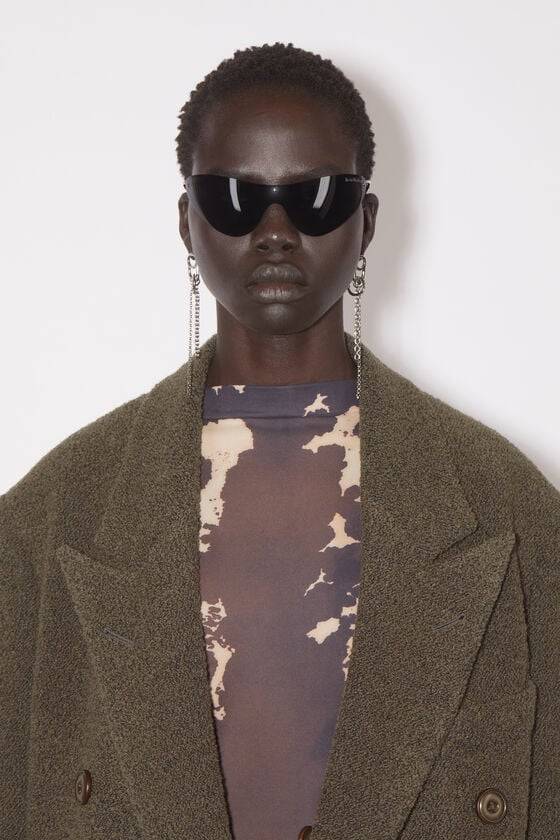 Acne Studios Zweireihiger Wollmantel Schlussverkauf