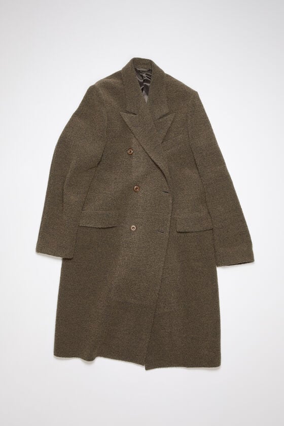Acne Studios Zweireihiger Wollmantel Schlussverkauf