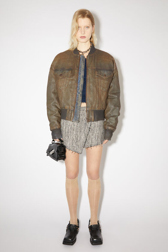 Acne Studios Bomberjacke aus gefärbtem Denim Günstiger Verkauf