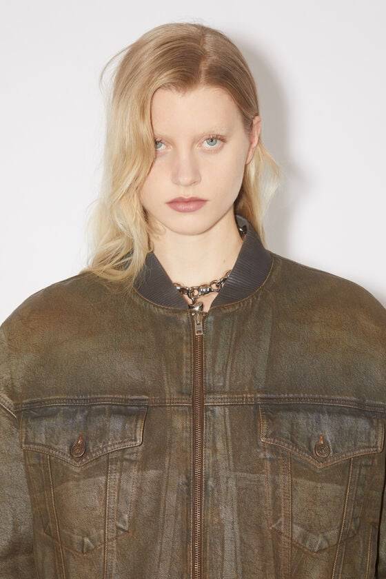 Acne Studios Bomberjacke aus gefärbtem Denim Günstiger Verkauf