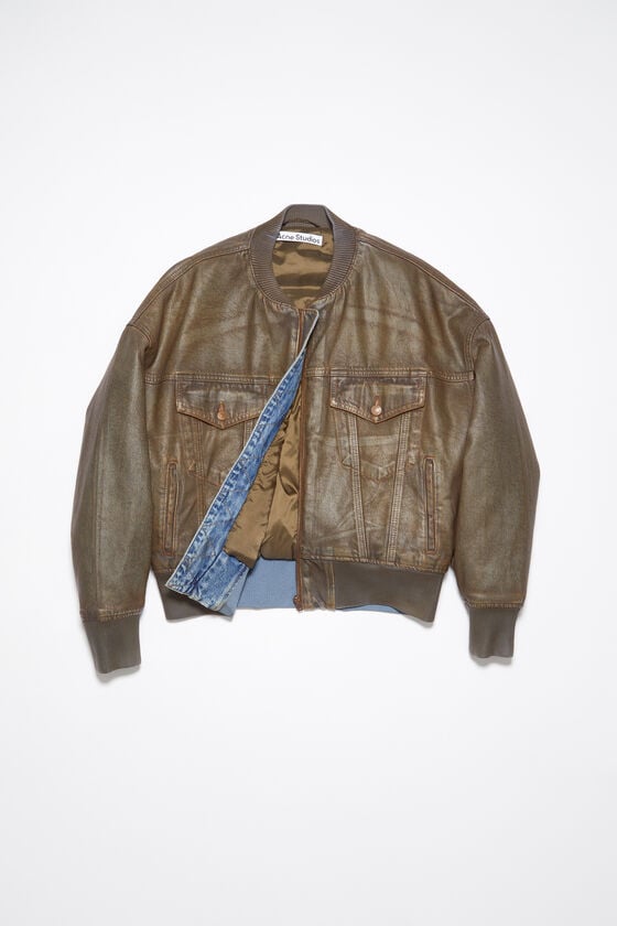Acne Studios Bomberjacke aus gefärbtem Denim Günstiger Verkauf