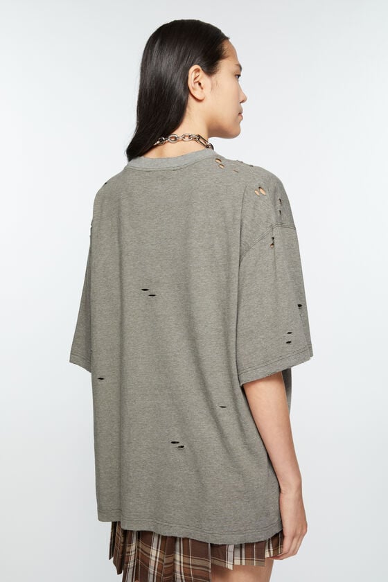 Acne Studios Logo-T-Shirt – lockere Passform Kostenloser Versand