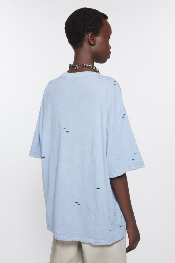 Acne Studios Logo-T-Shirt – lockere Passform Sonderangebot