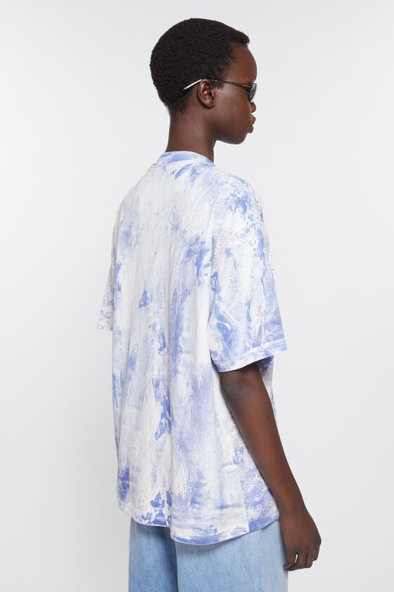 Acne Studios T-Shirt mit Gipsaufdruck Versandkostenfrei