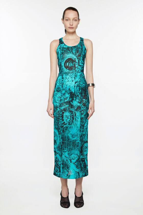 Acne Studios Printed dress Laufsteg-Show Flash Sale