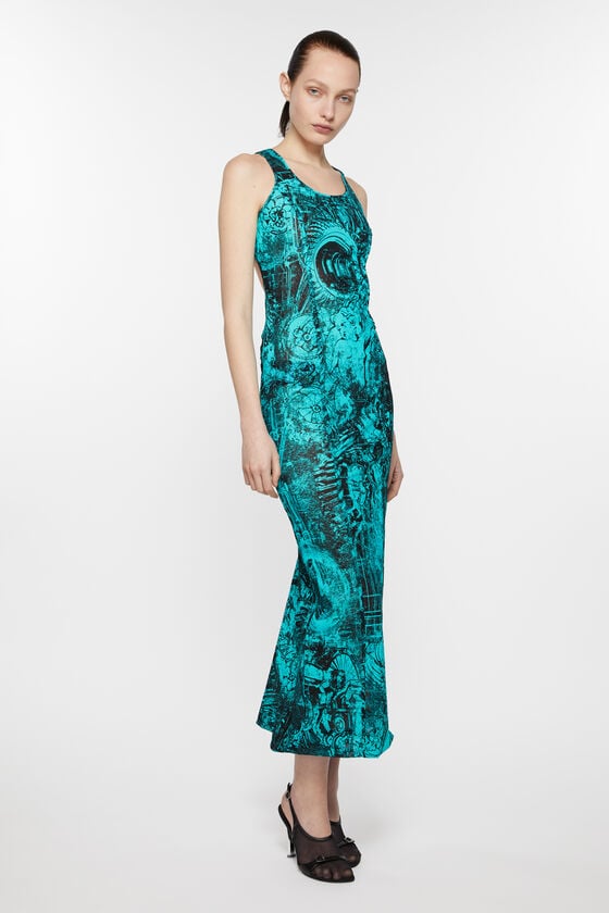 Acne Studios Printed dress Laufsteg-Show Flash Sale