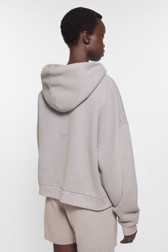 Acne Studios Sweatshirt mit Kapuze und Logoaufnäher Preisnachlass