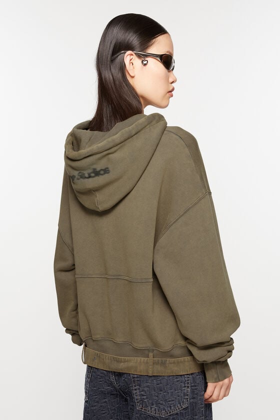 Acne Studios Kapuzenpullover mit verschwommenem Logo Saisonschlussverkauf