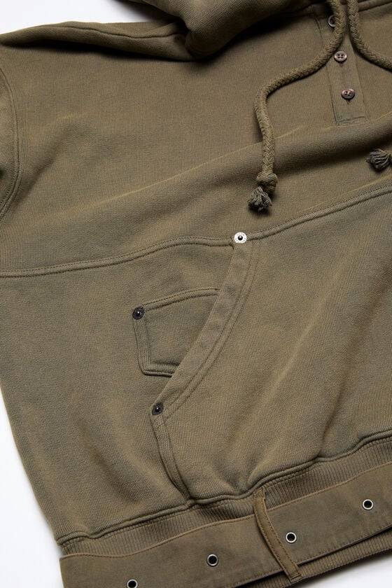 Acne Studios Kapuzenpullover mit verschwommenem Logo Saisonschlussverkauf