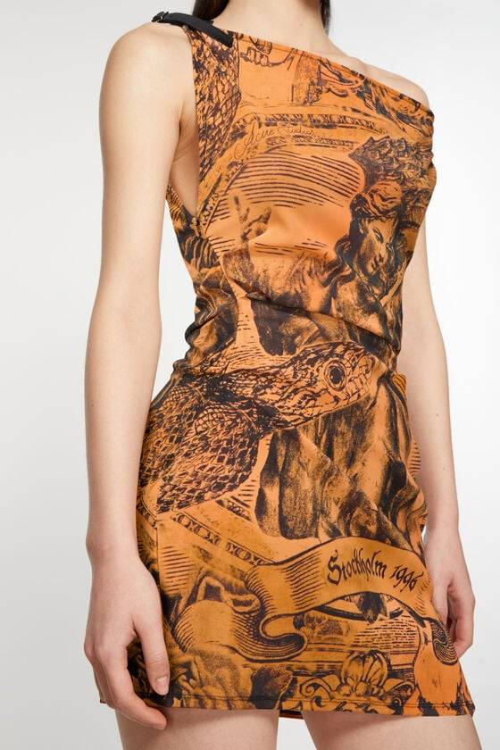 Acne Studios Printed dress Laufsteg-Show Osterangebot