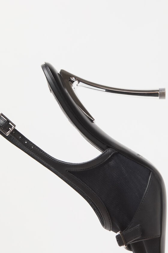 Acne Studios Mesh slingback heels Laufsteg-Show Blitzangebot