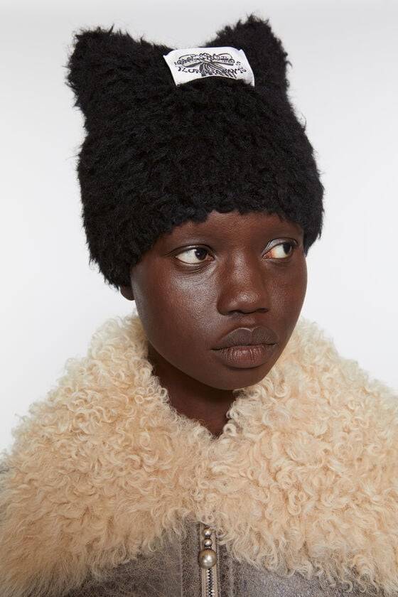 Acne Studios Fluffy square beanie Sonderangebote