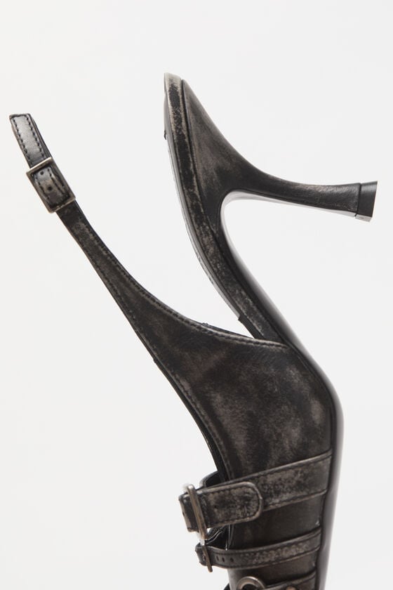 Acne Studios Slingbacks aus Leder mit Absatz Riesige Ersparnisse