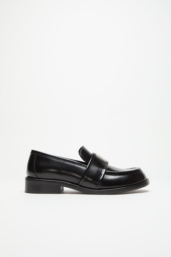 Acne Studios Slipper aus gebürstetem Leder Wochenangebot